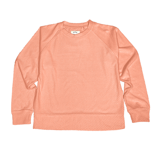 Cross Terry Shirt - Melon Vacay All Day