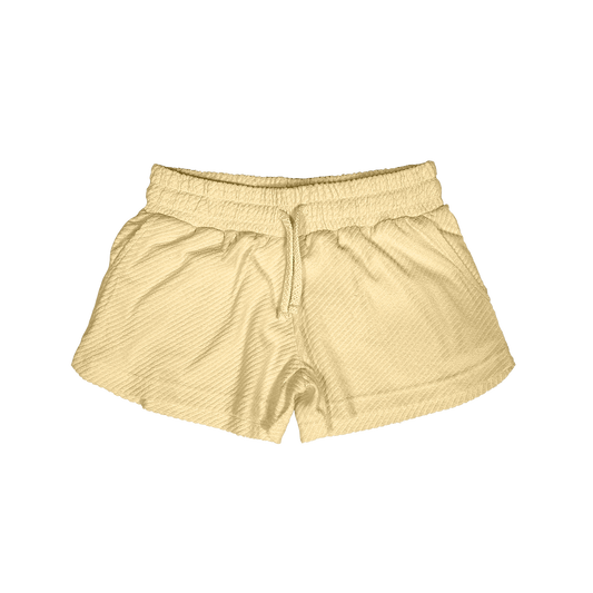 Cross Terry Shorts - Banana Vacay All Day