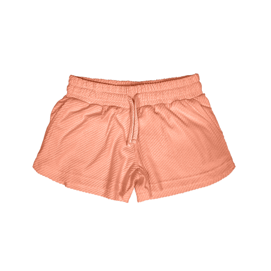 Cross Terry Shorts - Melon Vacay All Day