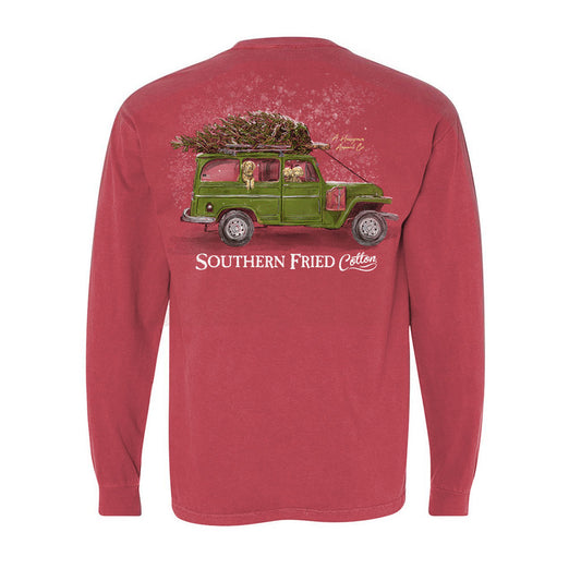 Christmas Jeep Long Sleeve