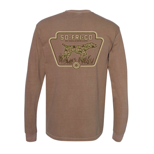 Old School Camo Badge - Long Sleeve