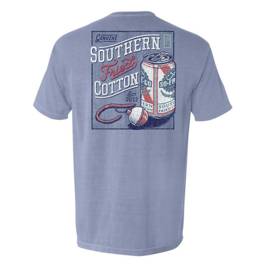 Southern Fried Cotton Reel It in Flag T Shirt S