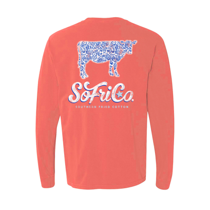 Paisley Cow Long Sleeve