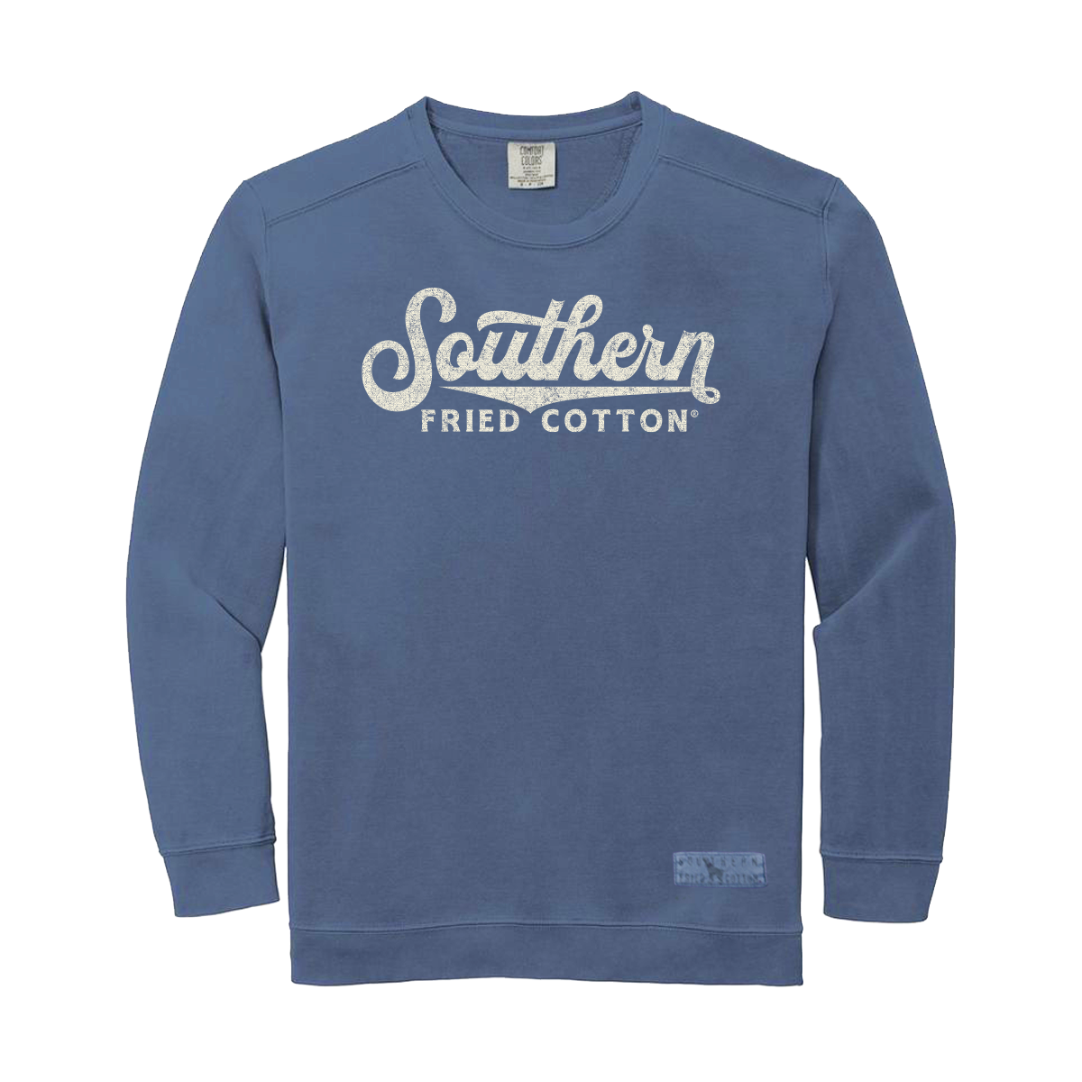 Vintage Logo Blue Jean - Front Print Crewneck