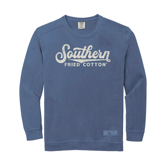 Vintage Logo Blue Jean - Front Print Crewneck