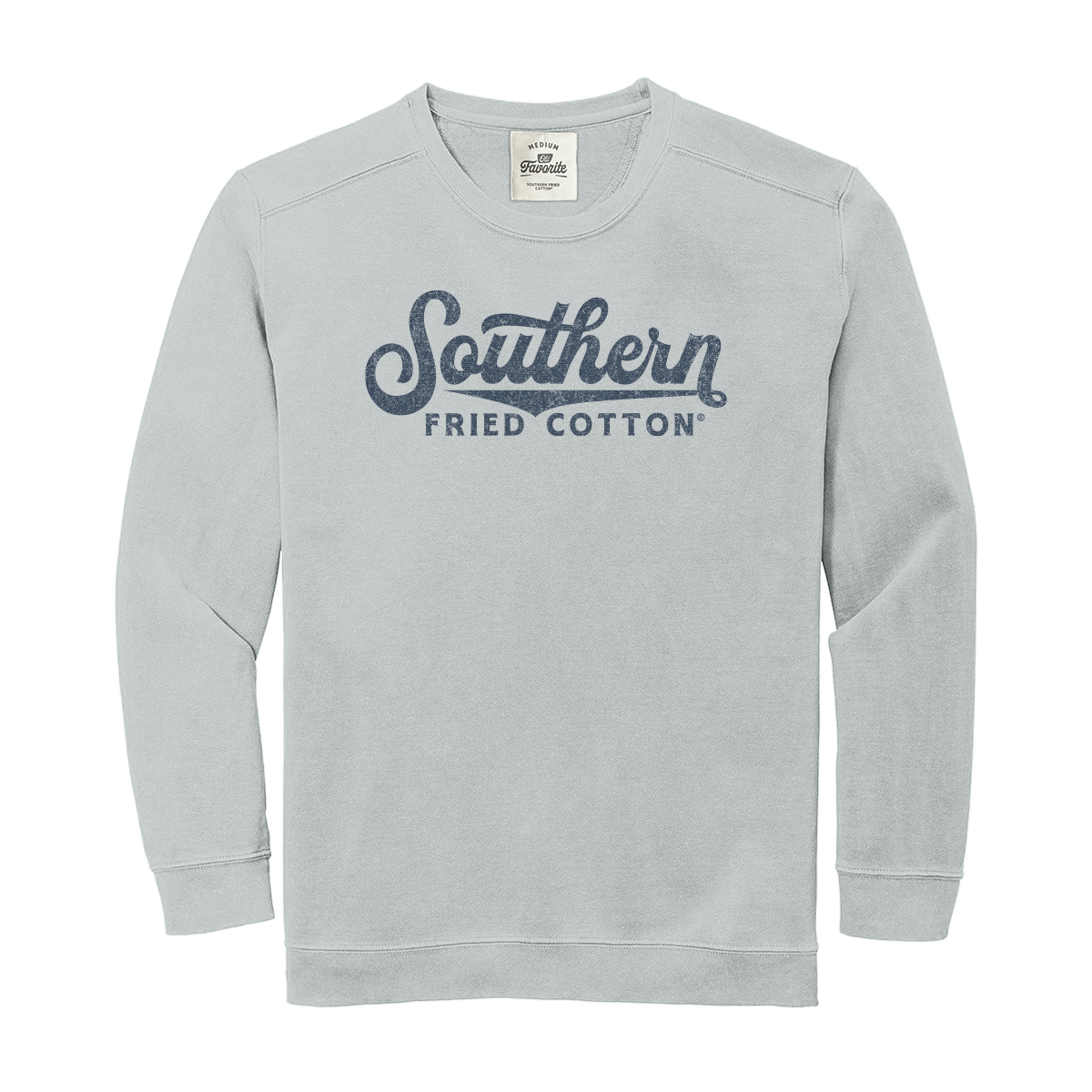 Vintage Logo Light Grey - Front Print Crewneck